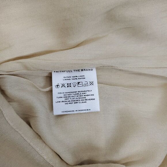 FAITHFULL THE BRAND Alberte Puff Sleeve Smock Midi Dress - Picture 11 of 11